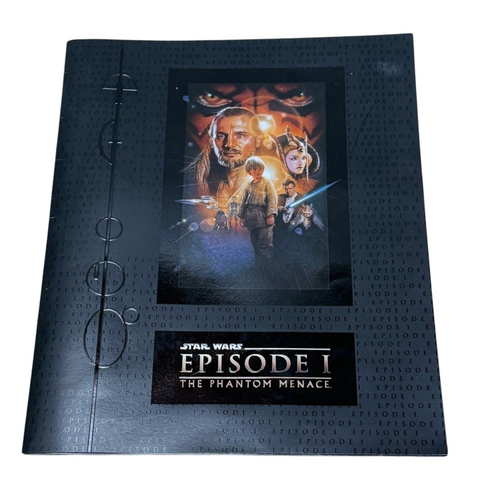 Star Wars Episode I Phantom Menace Movie Souvenir Program Black 1999